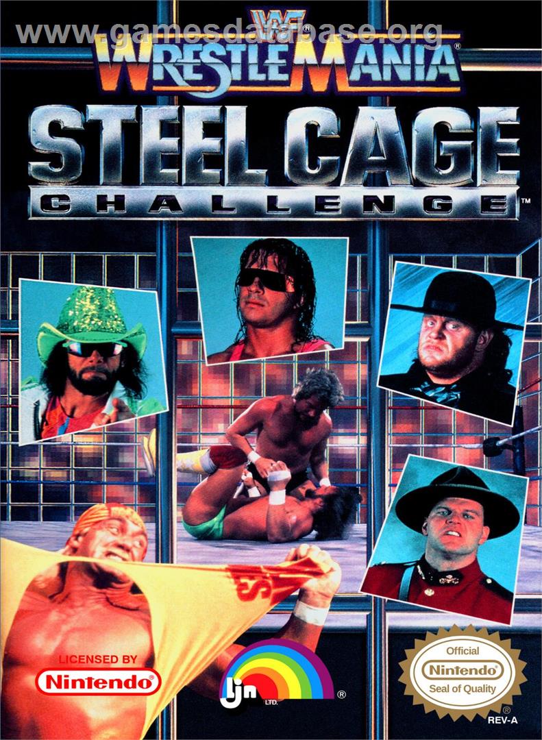 Wwf Wrestlemania - Steel Cage Challenge - Nintendo NES - Artwork - Box