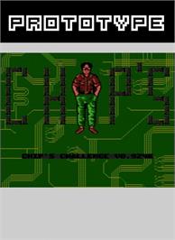 Box back cover for Chip's Challenge on the Nintendo NES.