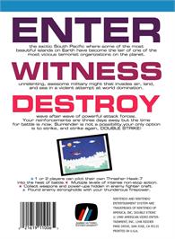 Box back cover for Double Strike - Aerial Attack Force on the Nintendo NES.