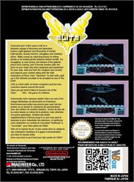 Box back cover for Elite on the Nintendo NES.