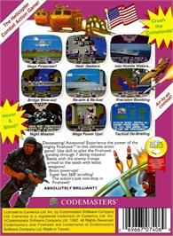 Box back cover for Fire Hawk on the Nintendo NES.