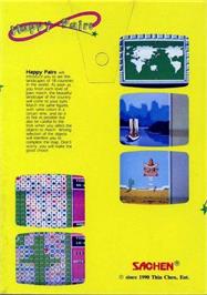 Box back cover for Happy Pairs on the Nintendo NES.