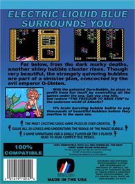 Box back cover for Mermaids Of Atlantis - The Riddle Of The Magic Bubble on the Nintendo NES.
