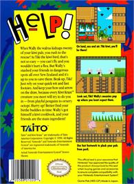 Box back cover for New Zealand Story, The on the Nintendo NES.