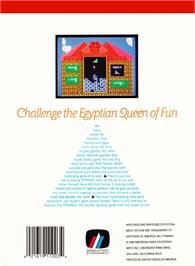 Box back cover for Pyramid on the Nintendo NES.