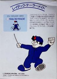 Box back cover for Radac Tailor-made on the Nintendo NES.