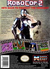 Box back cover for Robocop 2 on the Nintendo NES.