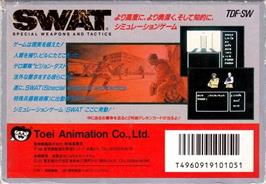 Box back cover for Swat - Special Weapons And Tactics on the Nintendo NES.