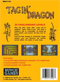 Box back cover for Tagin' Dragon on the Nintendo NES.
