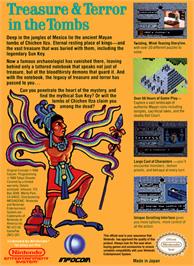 Box back cover for Tombs & Treasure on the Nintendo NES.