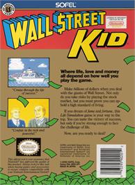 Box back cover for Wall Street Kid on the Nintendo NES.