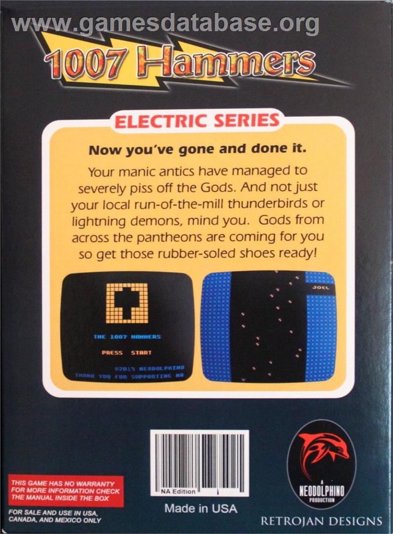 1007 Bolts - Nintendo NES - Artwork - Box Back