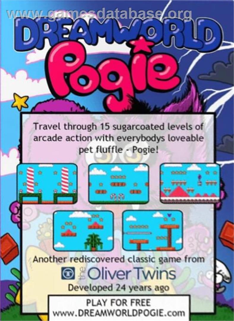 Dreamworld Pogie - Nintendo NES - Artwork - Box Back