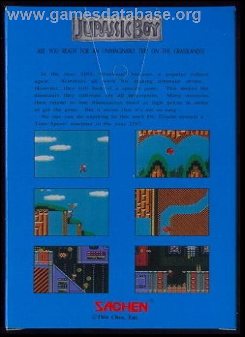 Jurassic Boy 2 - Nintendo NES - Artwork - Box Back
