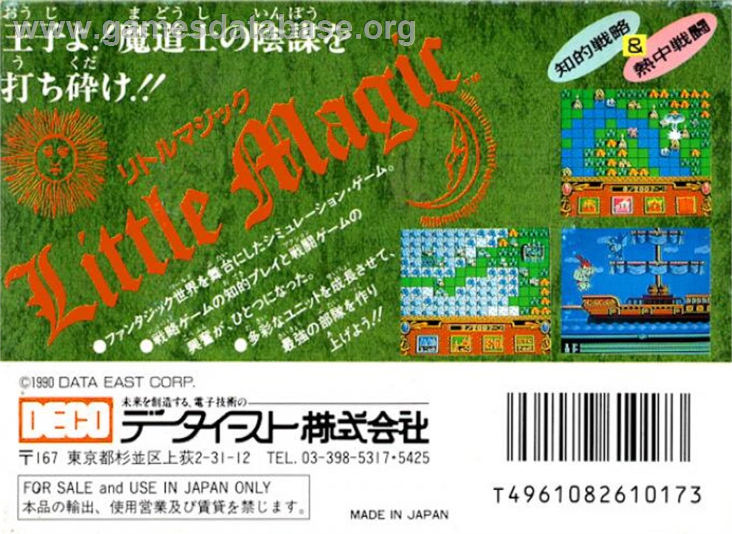 Little Magic - Nintendo NES - Artwork - Box Back
