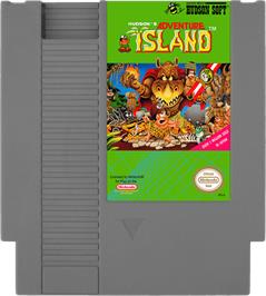 Cartridge artwork for Adventure Island on the Nintendo NES.
