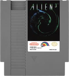 Cartridge artwork for Alien³ on the Nintendo NES.