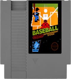 Cartridge artwork for Baseball on the Nintendo NES.