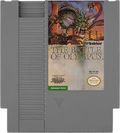 Cartridge artwork for Battle of Olympus on the Nintendo NES.