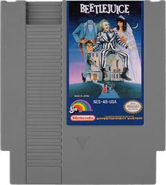 Cartridge artwork for Beetlejuice on the Nintendo NES.