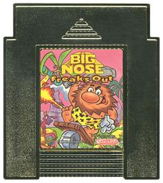 Cartridge artwork for Big Nose Freaks Out on the Nintendo NES.