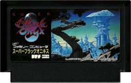 Cartridge artwork for Black Onyx on the Nintendo NES.