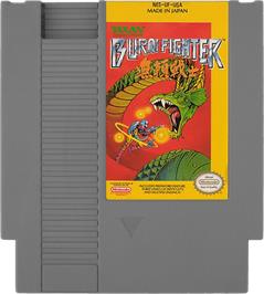 Cartridge artwork for Burai Fighter on the Nintendo NES.