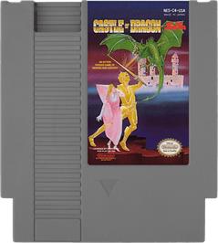 Cartridge artwork for Castle of Dragon on the Nintendo NES.