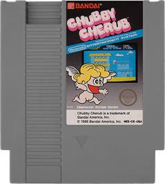 Cartridge artwork for Chubby Cherub on the Nintendo NES.