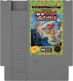 Cartridge artwork for Cobra-Command on the Nintendo NES.