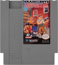 Cartridge artwork for Crash 'N the Boys: Street Challenge on the Nintendo NES.