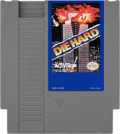 Cartridge artwork for Die Hard on the Nintendo NES.