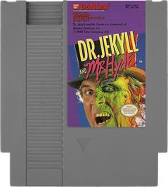 Cartridge artwork for Dr. Jekyll and Mr. Hyde on the Nintendo NES.