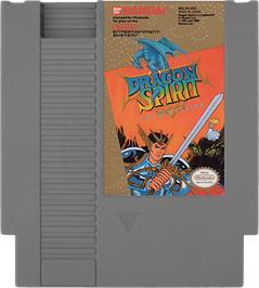 Cartridge artwork for Dragon Spirit on the Nintendo NES.