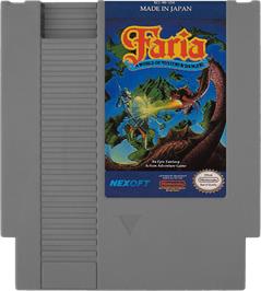 Cartridge artwork for Faria: A World of Mystery and Danger on the Nintendo NES.