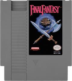 Cartridge artwork for Final Fantasy on the Nintendo NES.