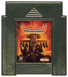 Cartridge artwork for Fire Hawk on the Nintendo NES.