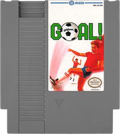 Cartridge artwork for Goal on the Nintendo NES.