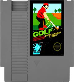 Cartridge artwork for Golf on the Nintendo NES.