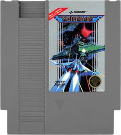 Cartridge artwork for Gradius on the Nintendo NES.