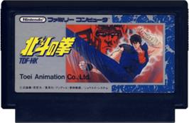 Cartridge artwork for Hokuto no Ken on the Nintendo NES.