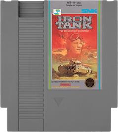 Cartridge artwork for Iron Tank: The Invasion of Normandy on the Nintendo NES.