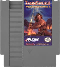 Cartridge artwork for Ironsword: Wizards & Warriors 2 on the Nintendo NES.