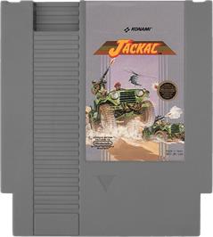 Cartridge artwork for Jackal on the Nintendo NES.