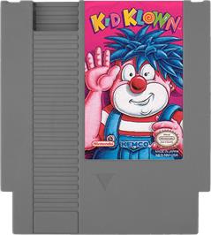 Cartridge artwork for Kid Klown in Night Mayor World on the Nintendo NES.