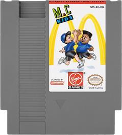 Cartridge artwork for M.C. Kids on the Nintendo NES.