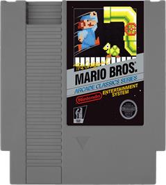 Cartridge artwork for Mario Bros. on the Nintendo NES.