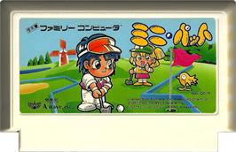 Cartridge artwork for Mini-Putt on the Nintendo NES.