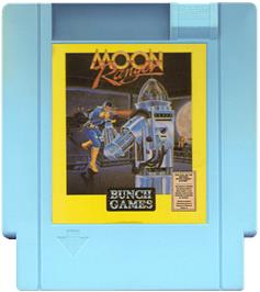Cartridge artwork for Moon Ranger on the Nintendo NES.