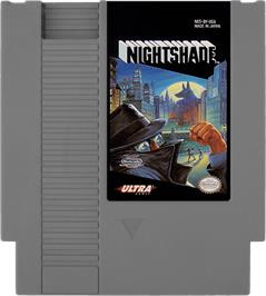 Cartridge artwork for Nightshade: Part 1 - The Claws of Sutekh on the Nintendo NES.